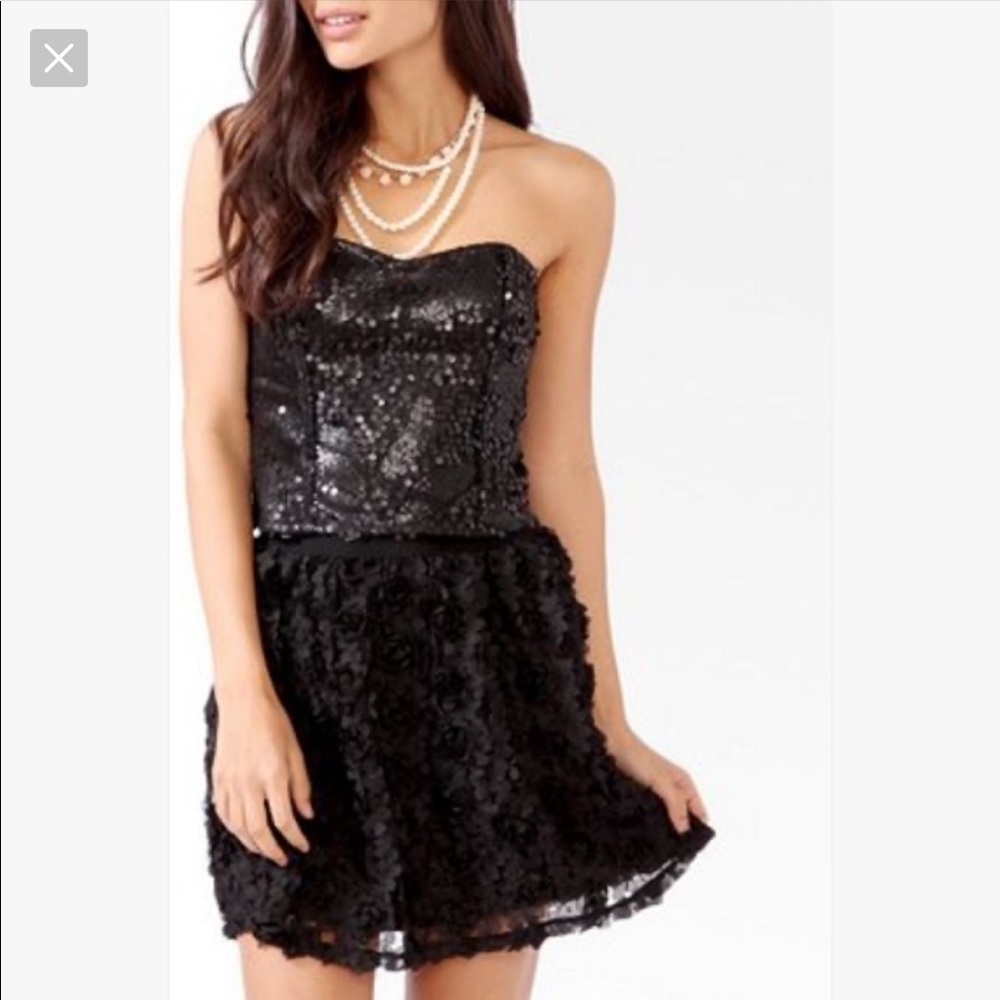 Forever 21 Sequin Corset Top